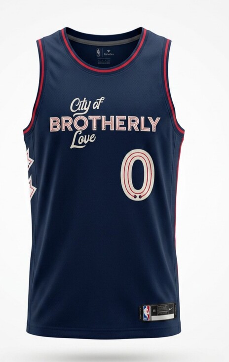 Fanatics NBA Authentics Other - Tyrese Maxey City of Brotherly Love Jersey Mens Large Fanatics NBA Authentics